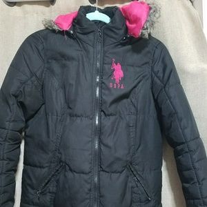 Black and pink jacket USPA